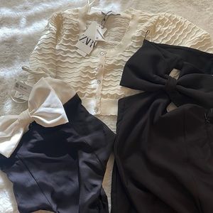 Zara dress, sweater, bodysuit bundle NWT